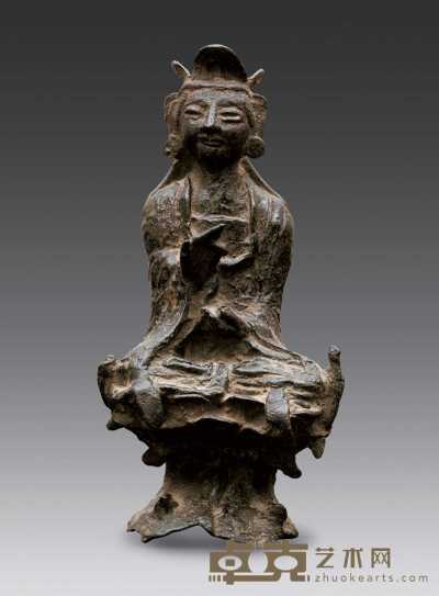 唐代晚期 青铜释迦牟尼佛 高24.5cm